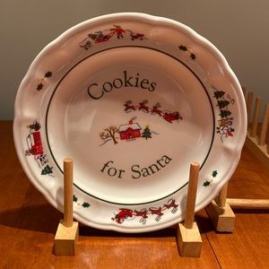 Cookies for Santa 9 inch plate